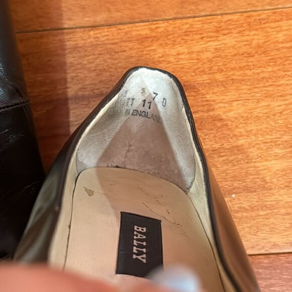 Bally Vintage Vision 7 Burgundy leather flat size 10 - Picture 7 of 11